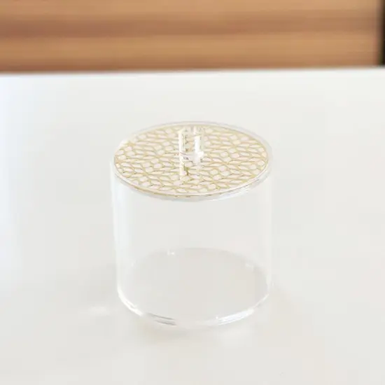 Lucite Cookie Jar with Laser Cut LId {1}