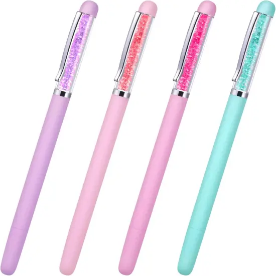 4 Pieces Diamond Painting Drill Pen DIY 5D Diamond Painting Point Drill Pen Nail Point Pen for DIY Nail Craft Sewing Children's Handicraft Point Drill Tools, 4 Colors {1}