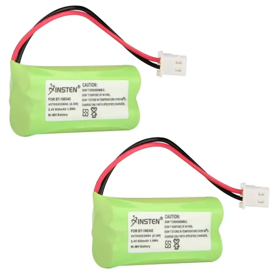 Insten 2-pack VTech Cordless Phone Battery BT-166342 Compatible Ni-MH Battery {1}