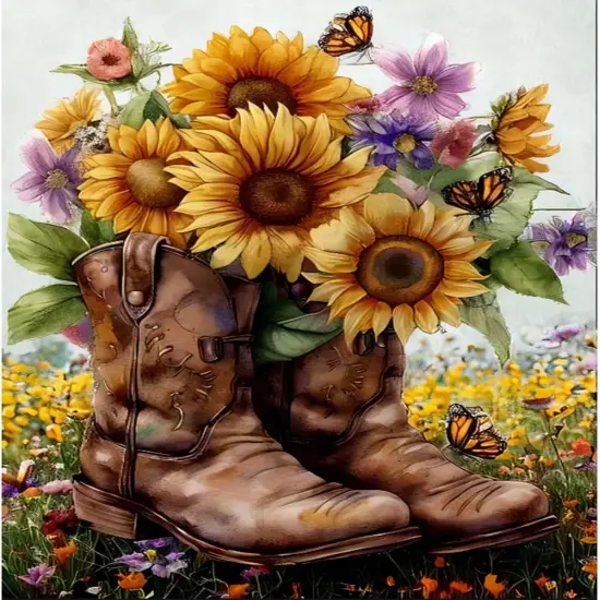 Diamond Painting Kits for Adults- 5D Sunflower Flowers Diamond Art Kits for Adult {1}