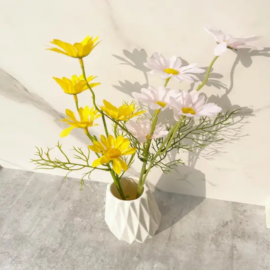 White vases for Flowers Modern Simple Ceramic Dried Flower vase Nordic Style Vase Modern Creative Simplicity Vase Flower Vase Decoration Flower Container Desktop Adornment White 7.5inch {4}