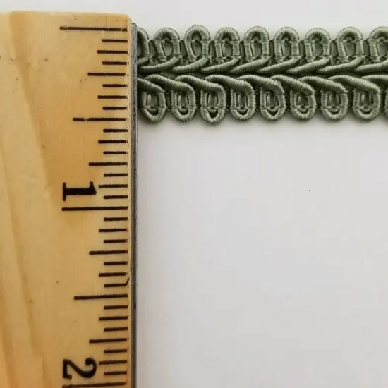 1/2" Chinese French Braid Gimp Trimming - 12 Continuous Yards - Many Colors! Sage {2}