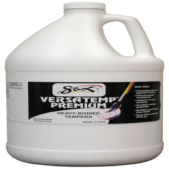 Versatemp Premium Heavy-Bodied Tempera Paint, White, 1 Gallon {1}