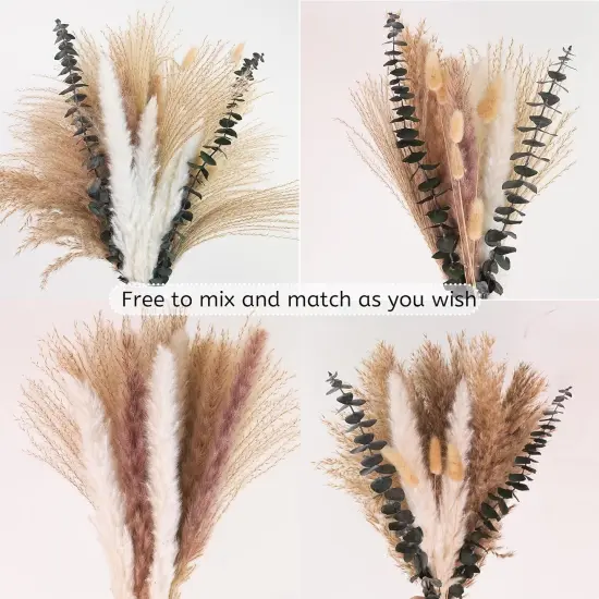 Kocat Breathtaking Boho Centerpieces for Tables & Floors - Luxurious Dried Floral Arrangement, Exquisite Fall Grass Decor, & Stylish Olive Green Wall D&eacute;cor {4}