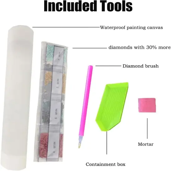 Diamond Art Kits for Adults, Gnome Bee 5D Diamond Painting Kits for Beginner DIY Gem Art {3}