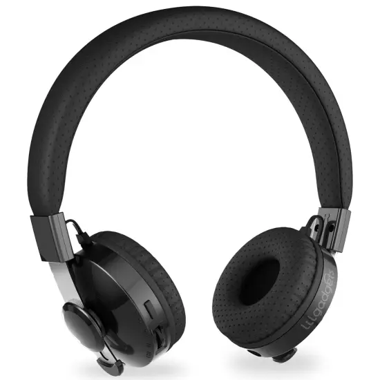 LilGadgets Untangled Pro On-Ear Wireless Kids Headphones for School, Microphone, Volume Limited, SharePort Technology, SoftTouch Padding, Black, Ages 3-14 {1}