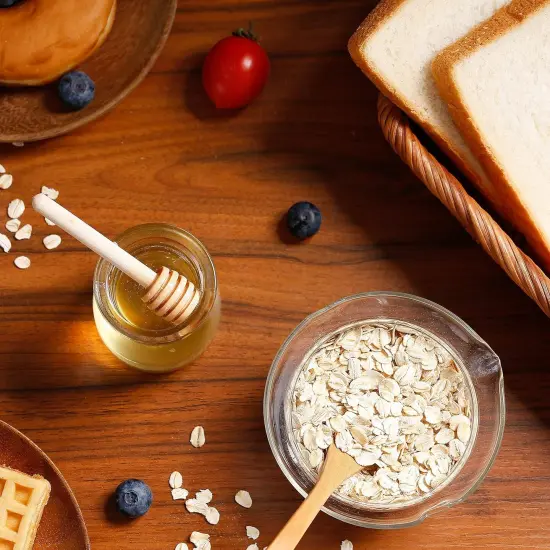 25 Pcs Honey Sticks Dipper, 3 inch Mini Wooden Honeycomb Stick, Small Honey Spoons Stirrer Stick for Honey Jar Dispense Drizzle Honey and Wedding Party Favors Gift {4}