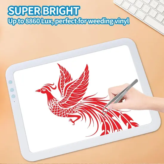 A4 Rechargeable Led Super Bright Light Pad Powered by 3500mAh Lithium Battery for Cricut Weeding Vinyl Tool, Portable Wireless Light Board/Box for Tracing, Diamond Painting, Sketching & Drawing {4}