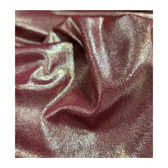 Burgundy Spandex Gold Sparkly Shimmer Stretch Fabric {7}