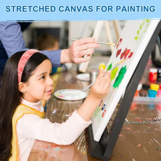 Stretched Canvas for Painting, 8 Pack 9x12 Inch Canvas Value Pack ,Primed Acid-Free Cotton Blank Canvases, Painting Canvas for Oil & Acrylic Paint. {1}