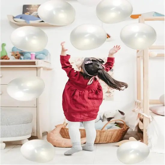 Pearl White Balloons 12 Inch 50PCS Matte Round Pearlized Latex for Wedding Birthday Christmas Baby Shower Anniversary Backdrop Theme Party Arch Decorations {4}