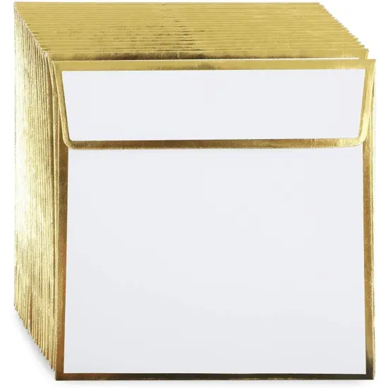 24 Pack Pumpkin Notecards with Gold Foil Envelopes, Thanksgiving Note Cards, Fall Greeting Cards for Autumn Stationery, Halloween Party (4.75 x 4.75 Inch) Orange {6}