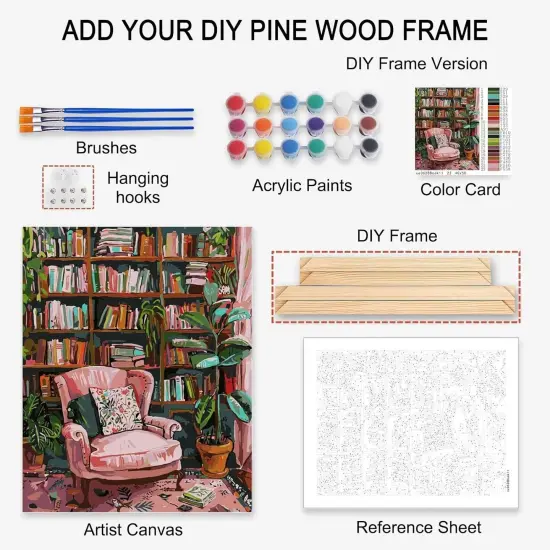 Acrylic Paint by Numbers for Adults,Saguaro Cactus, DIY Oil Painting Kit,Desert Landscape Canvas Drawing Paintwork with Paintbrushes for Kids Beginner Arts Craft {3}