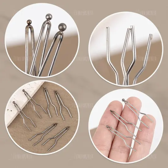 6 Pack Wood Burning Ball Tips Pyrography Wire Tip Engraving Adjustable Nibs for Machine {4}