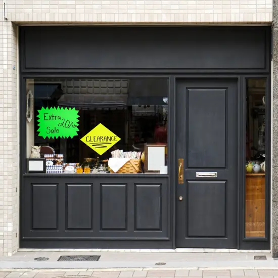 18 Piece 11x14 Large Neon Poster Board Cutouts, Paper Signs for Science Fair Projects Decoration, School Presentation Supplies (6 Shapes) {5}