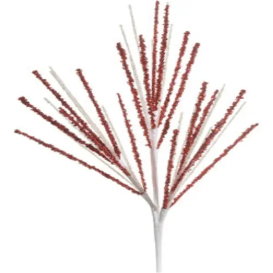 16.5" Glittered Spray: Red/Blue {1}