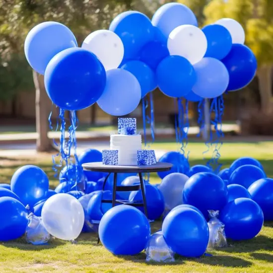 20pcs Royal Blue Balloons 12 Inches Latex Balloons, Matte Royal Blue Balloons for Birthday Baby Shower Graduation Anniversary Wedding Party Supplies Garland Arch Decoration {2}