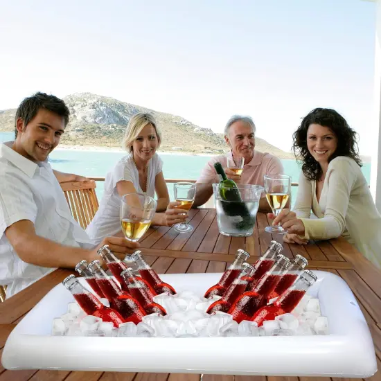 4E's Novelty 2 Pack Inflatable Iced Buffet - Serving BarFood Serving Tray for Indoor & Outdoor Parties {3}