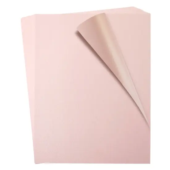 48 Sheets Pink Metallic Shimmer Cardstock Paper for Crafts, Double-Sided for DIY Cards, Weddings, Scrapbooking, 250gsm (8.5 x 11 In) {1}