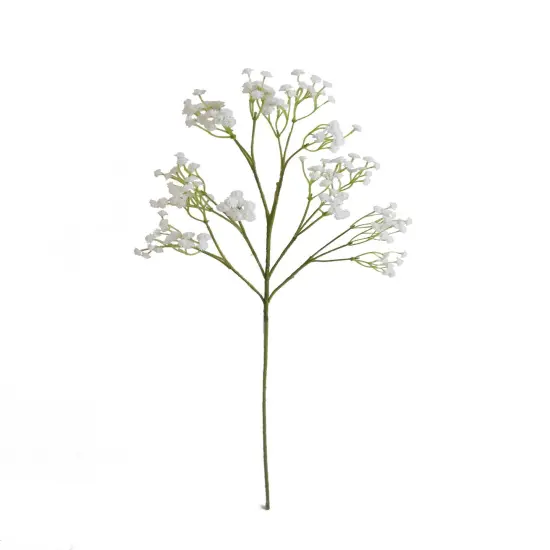 25" Artificial Gypsophila Baby's Breath Spray - Pack of 4 Stems | Realistic Faux Floral Branches for Wedding Bouquets, Home D&eacute;cor, and Craft Arrangements {1}