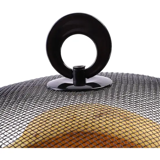 2 Pack Black Mesh Fruit Baskets with Lids for Fruits, Restaurant Kitchen Produce Containers (10 In) {6}