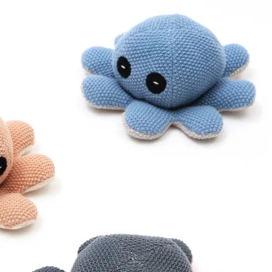 100% Handmade Cotton knitted Soft Jelly Plush Toy/Soft toys - Baby Blue {2}