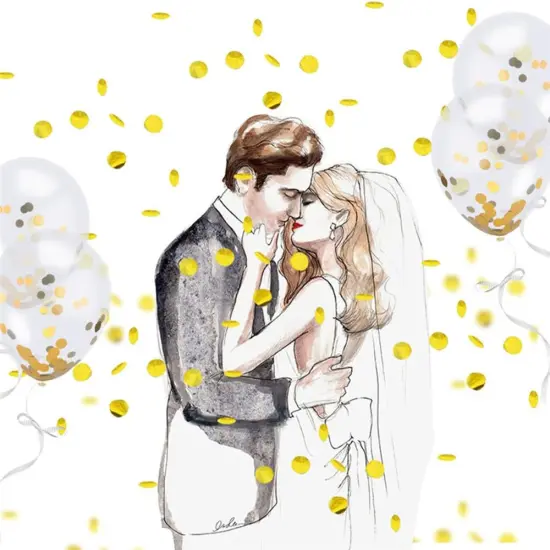 Gold Confetti Balloons 20 Pieces, 12 Inches Party Balloons With Golden Paper Confetti Dots For Party Decorations Wedding Decorations And Proposal (Gold) {4}