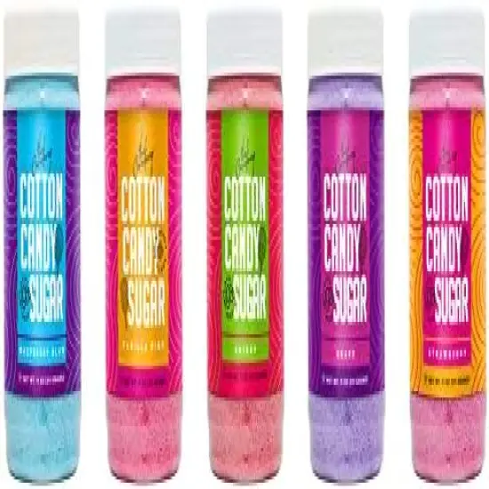 The Candery Cotton Candy Machine with Stainless Steel Bowl 2.0 and Floss Bundle- Use to Floss Sugar Floss, Candy for Birthday Parties Fairs, Festivals- Includes 5 Floss Sugar Flavors 12oz Jars and 50 {2}