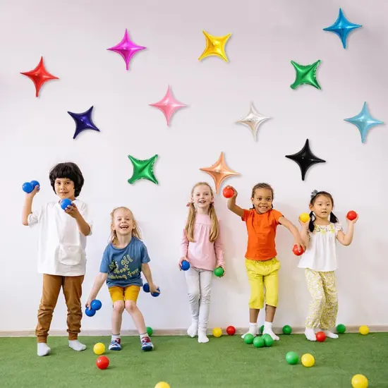 50pcs Colorful Star foil Balloons, 10inch Star Mixed Color Mylar Balloons for Baby Shower Wedding Birthday Party Decoration {2}