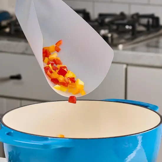 Plastic Cutting Boards For Kitchen &ndash; 8-Pack, 11"x14" &ndash; Durable, Disposable Borad Mats, Reusable &ndash; Perfect for Meal Prep & Cooking (8 Flexible Cutting Boards Pack) {2}