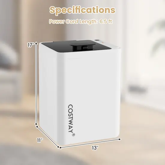 White and Black 23L Towel Warmer Bucket with Timer, Auto Shut Off, and Fragrance Holder {5}