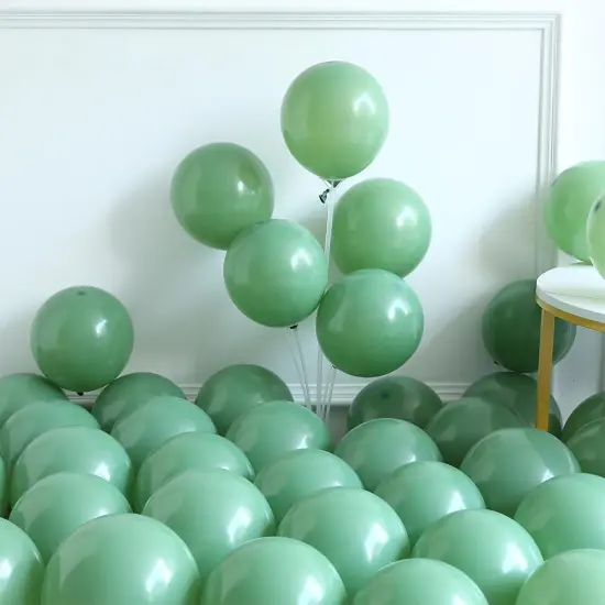 Football Balloon Garland Arch Kit 131Pcs Sage Green and Coffee Brown Balloons {4}