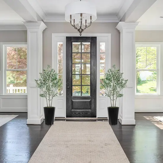 Artificial Olive Tree 5FT - Faux Plant with Black Diamond Planter - Tall Fake Olive Floor Plant Potted - Artificial Silk Tree for Home Office Living Room Decor Indoor {3}