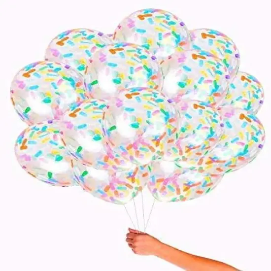 Party Balloon Birthday Balloons Sprinkles Confetti Balloon Pack - Ice Cream Sprinkle Balloons {2}