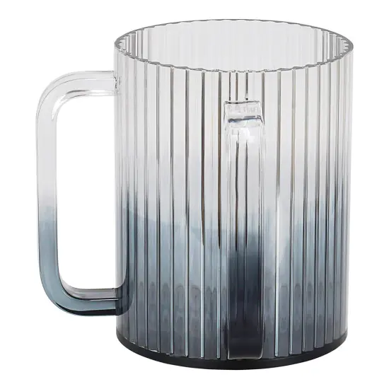 Lucite Corrugated Wash Cup Blue {4}