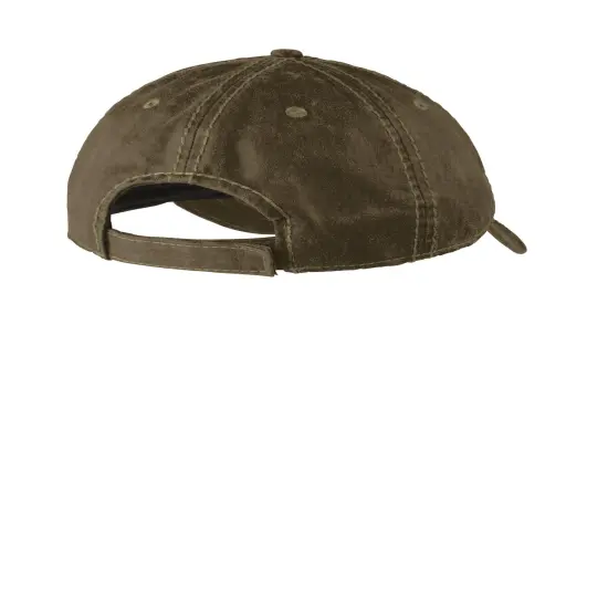 Port Authority&reg; Pigment Print Distressed Cap Brown {2}