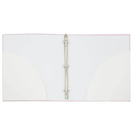 Paper Junkie 2 Pack Sparkly Pink 3 Ring Binder with 2 Inch Rings, Glitter File Folder Pockets for Office Supplies, Planner, Portfolio 350 Sheet Capacity (11 x 12 in) {6}