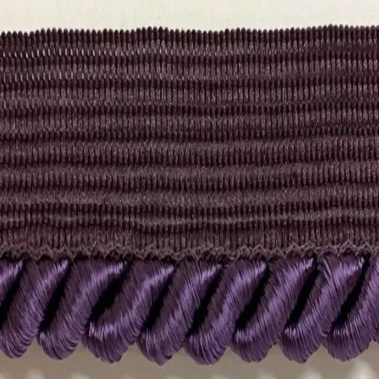 Large Twist Cord with Lip Piping Trimming - 6 Yards - Many Colors Available! Dark purple {1}