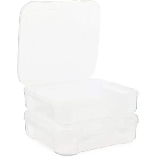 Stackable Plastic Craft Storage Containers for Origami Paper (2 Pack) {6}