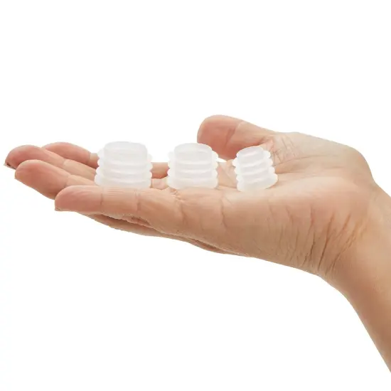 45 Pack Press In Medicine Bottle Adapter for Syringe, 3 Sized Medical Dosing Adaptor for Oral Dispensers, Liquid Medication {5}