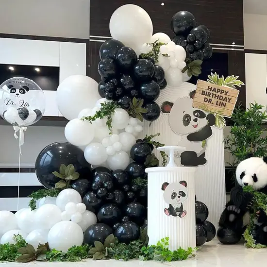 White Balloons Garland Arch Kit, 100PCS 18In 12In 10In 5In White Balloons Different Sizes for Birthday Weddings Valentine's Day Graduation White Themed Party Decorationsarty Decorations {3}