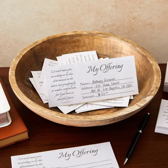 100 Pack Church Offering Envelopes for Tithe Donation (White, 7x3 inch) {4}