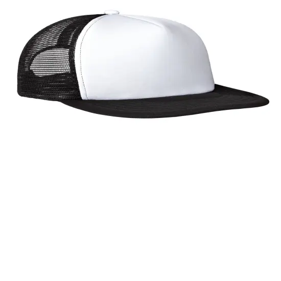District&reg; Flat Bill Snapback Trucker Cap White {1}