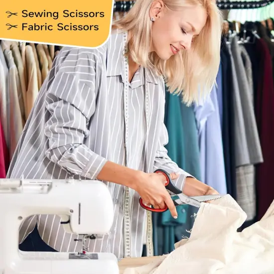 Sewing Scissors, Zig Zag Craft Scissors Decorative Edge, Fabric Sewing Supplies, Professional Handheld Dressmaking Arts Crafting Scrapbooking Supplies {5}