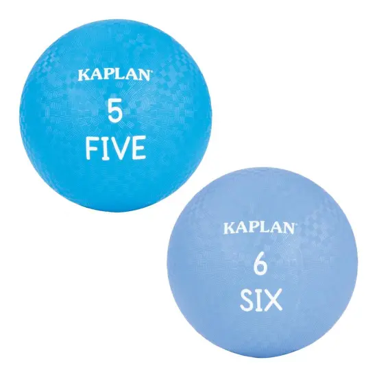Kaplan Early Learning Company Colored Playground Balls - Set of 6 {5}