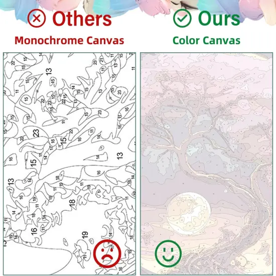 Paint by Number Flowers for Adults-Windowsill Paint by Numbers for Adults Beginner, Vase Flower Paint by Numbers for Home Wall Decor (16 x 20 inch) {4}