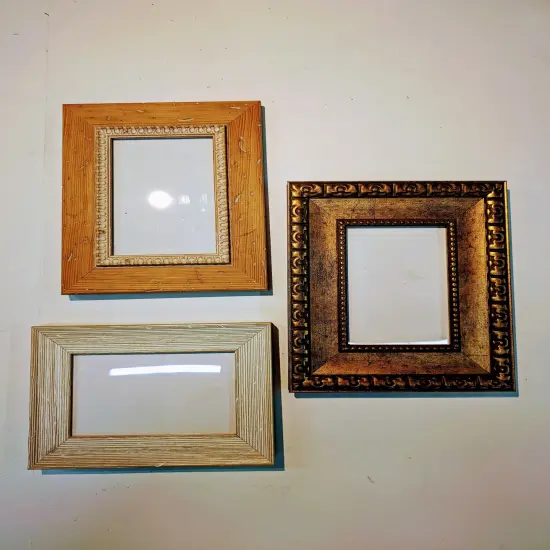 Assorted Frame Bundle | Picture Photo Frames I Desktop & Wall Frames | 4x6, 5x7, 8x10 I Glass, Easel and Hangers Included I READY TO USE {1}