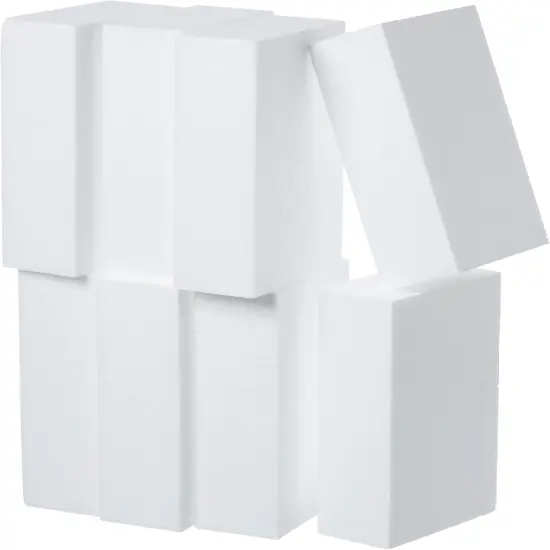 8 Pack Craft Foam Blocks 6X4X2in Polystyrene Brick Rectangle for Arts School Projects Sculptures Floral Arrangements Modeling and Centerpieces {3}