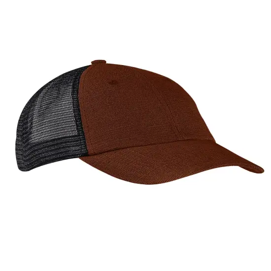 Econscious&reg; Washed Hemp Blend Trucker Hat SIENNA/ BLACK {1}