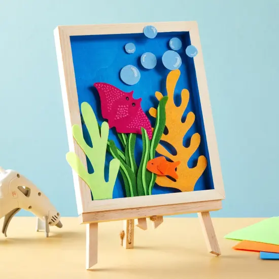 6 Pack of Unfinished Wood Canvas Boards for Painting, 8x10 Inch Deep Cradle Wooden Panels for Crafts (Blank, 0.85 Inches Thick) Brown {3}